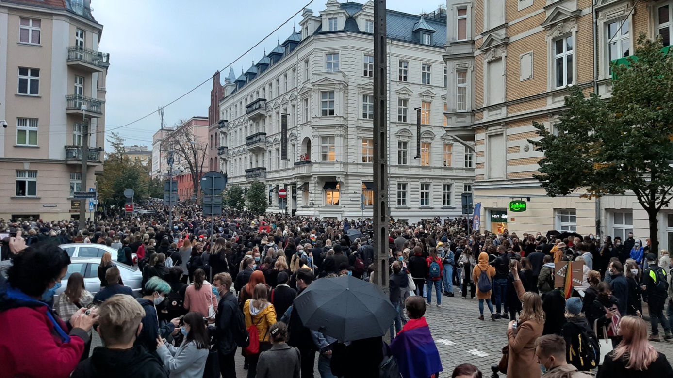 Strajk kobiet w centrum Poznania