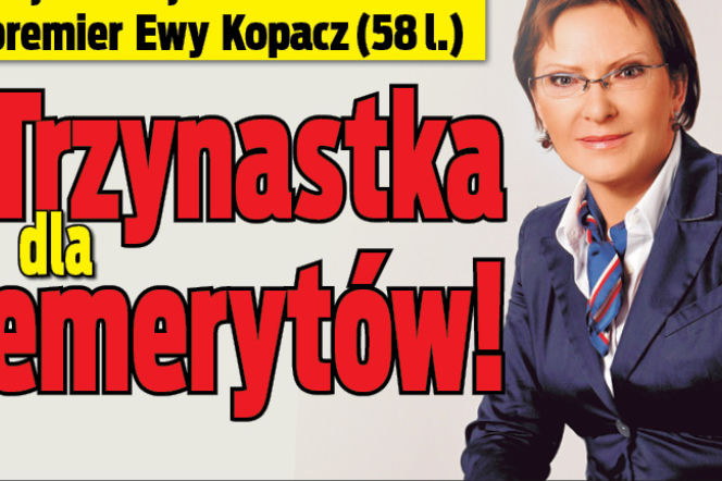 Trzynastka dla emerytów!