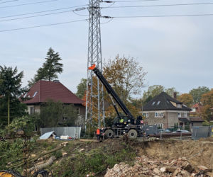 Budowa węzła Łękno - październik 2020