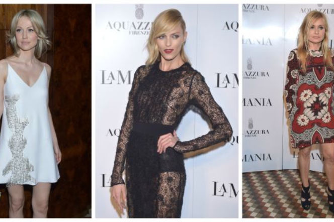 Magdalena Ogórek w koszuli nocnej, Anja Rubik w koronkach, czyli gwiazdy na pokazie marki La Mania