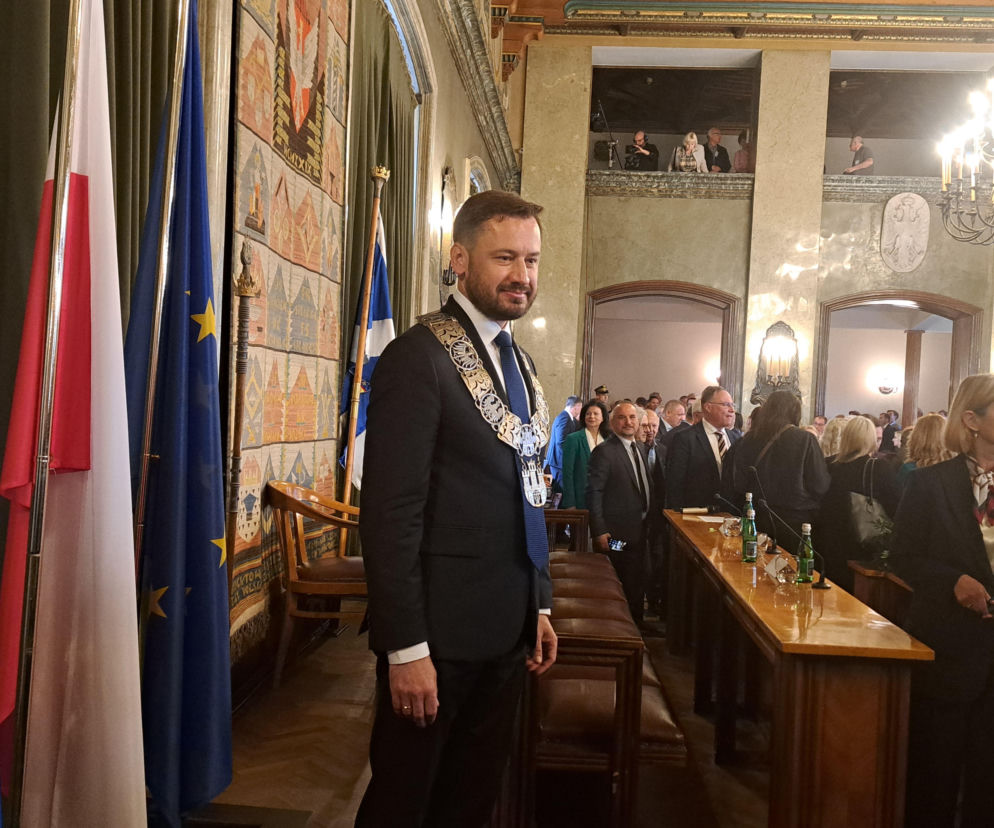 Zaprzysiężenie Aleksandra Miszalskiego na prezydenta miasta Krakowa oraz radnych IX kadencji