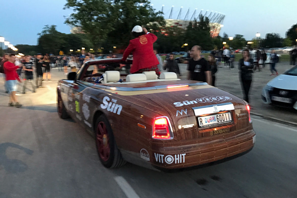 Gumball 3000 2017 w Polsce, Warszawa Stadion Narodowy