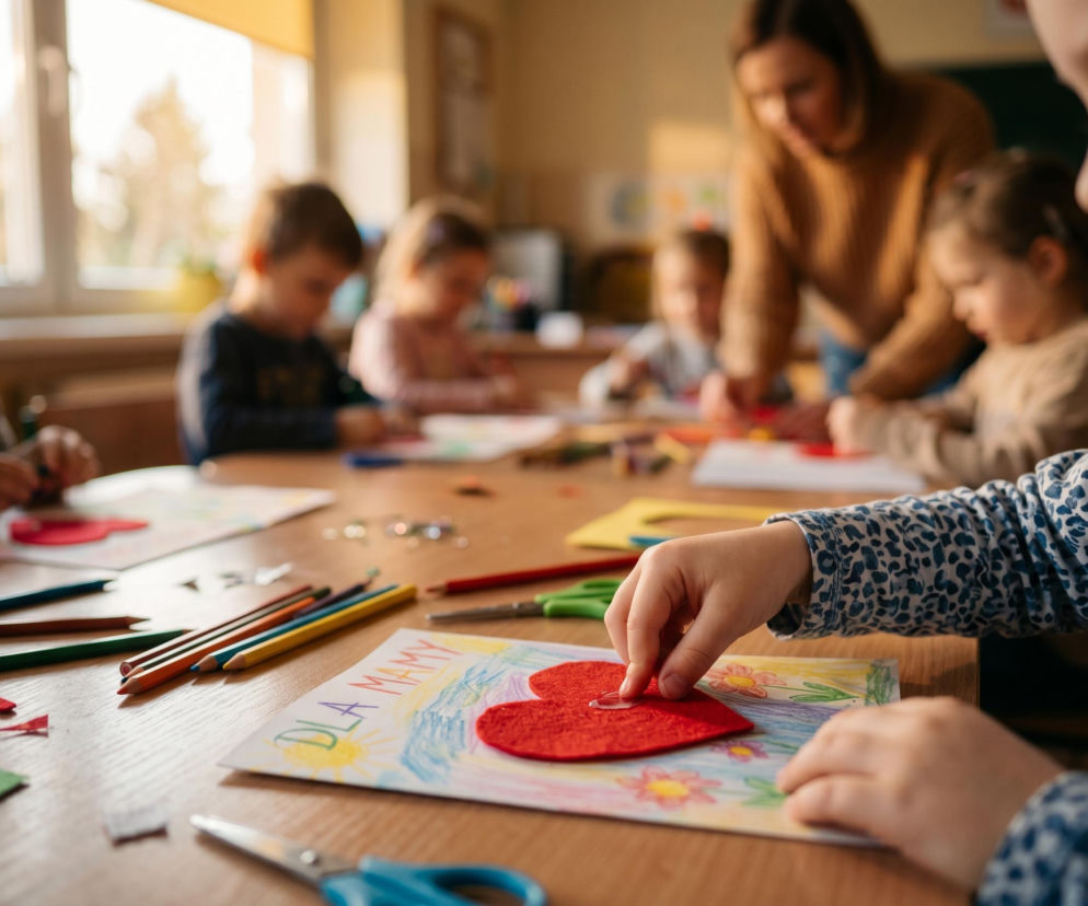 Dzień Matki w szkole i przedszkolu. Jakie prezenty dzieci robią najczęściej?