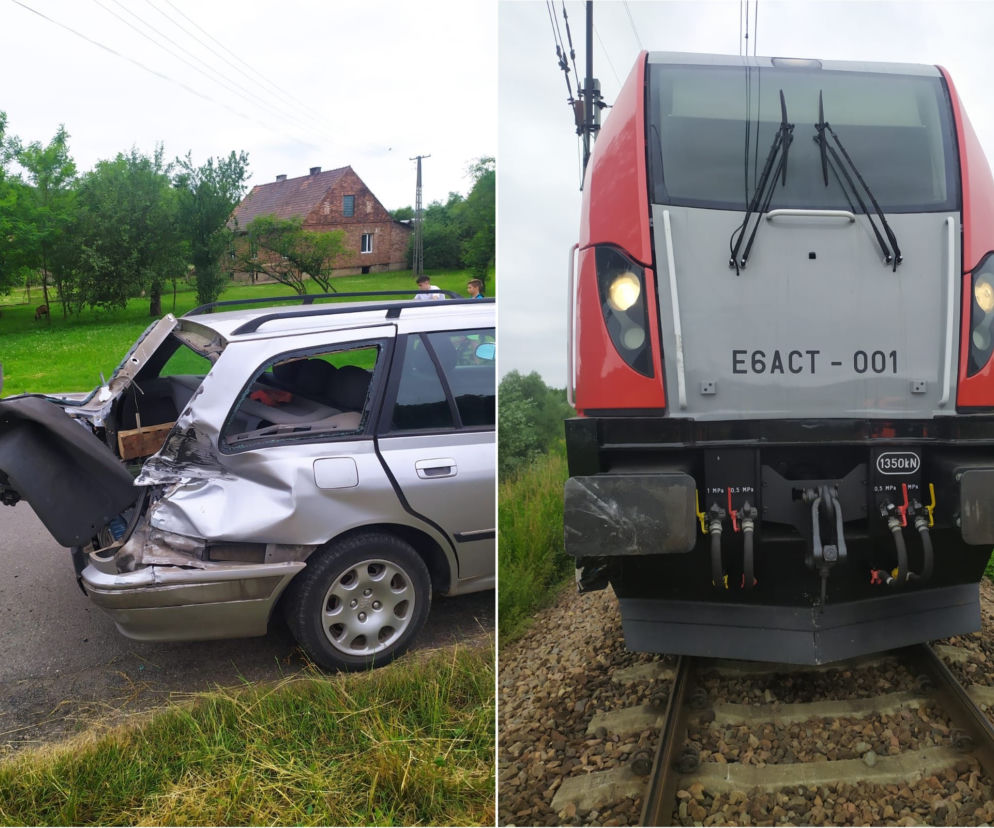 Groźny wypadek na przejeździe kolejowym w Łowczówku