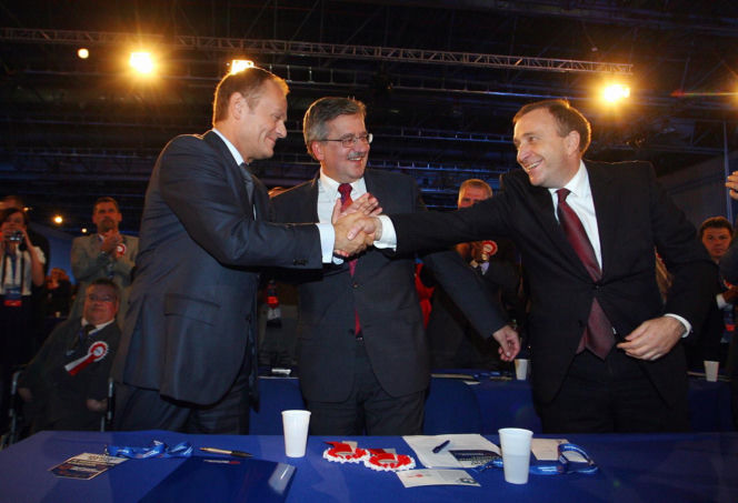 Donald Tusk i Grzegorz Schetyna