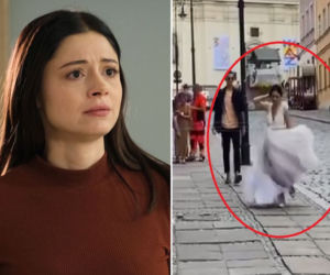 Iza z M jak miłość ucieka w sukni ślubnej! Co się dzieje z Adrianą Kalską? - WIDEO