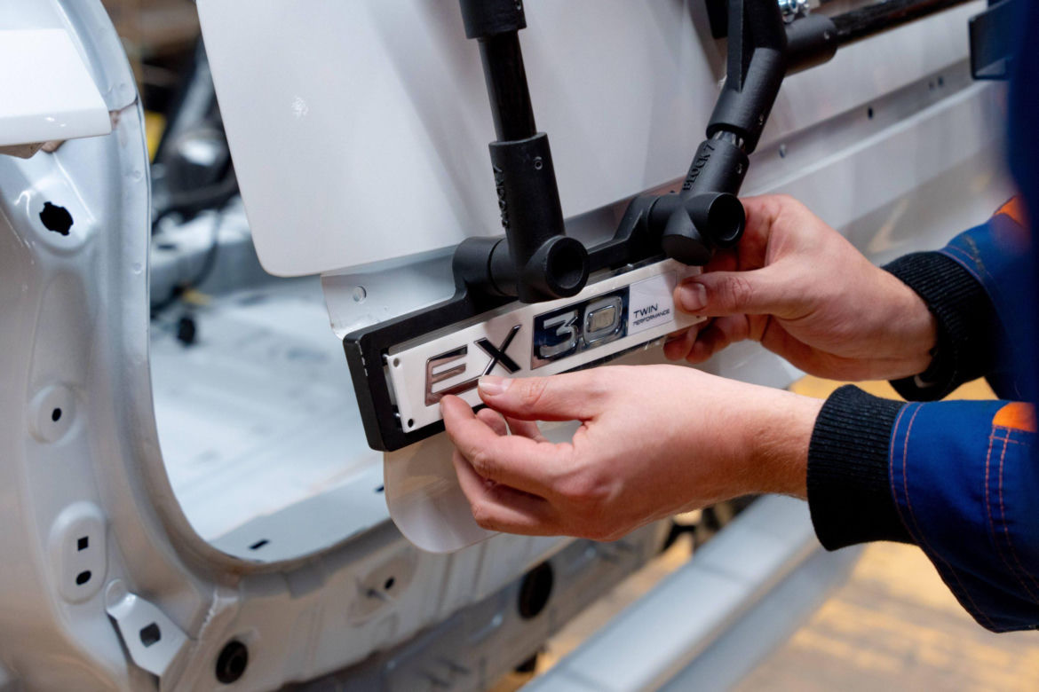 Produkcja Volvo EX30 w Gandawie