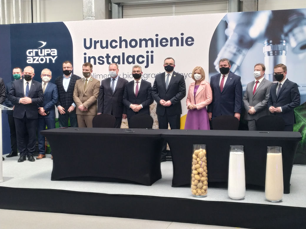 Polimer ze skrobi ziemniaczanej - nowa linia produkcyjna Grupy Azoty S.A. 