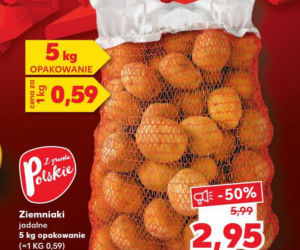 Ziemniaki  2,95 zł za 5 kg