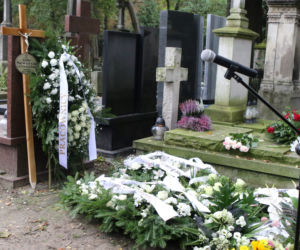 Pogrzeb matki Andrzeja Seweryna