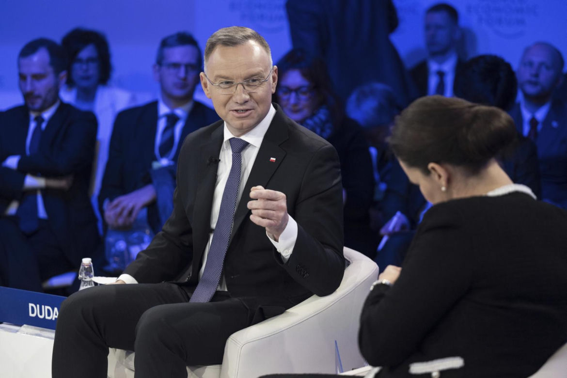 Prezydent Andrzej Duda w Davos. "Ukraina musi zwyciężyć"