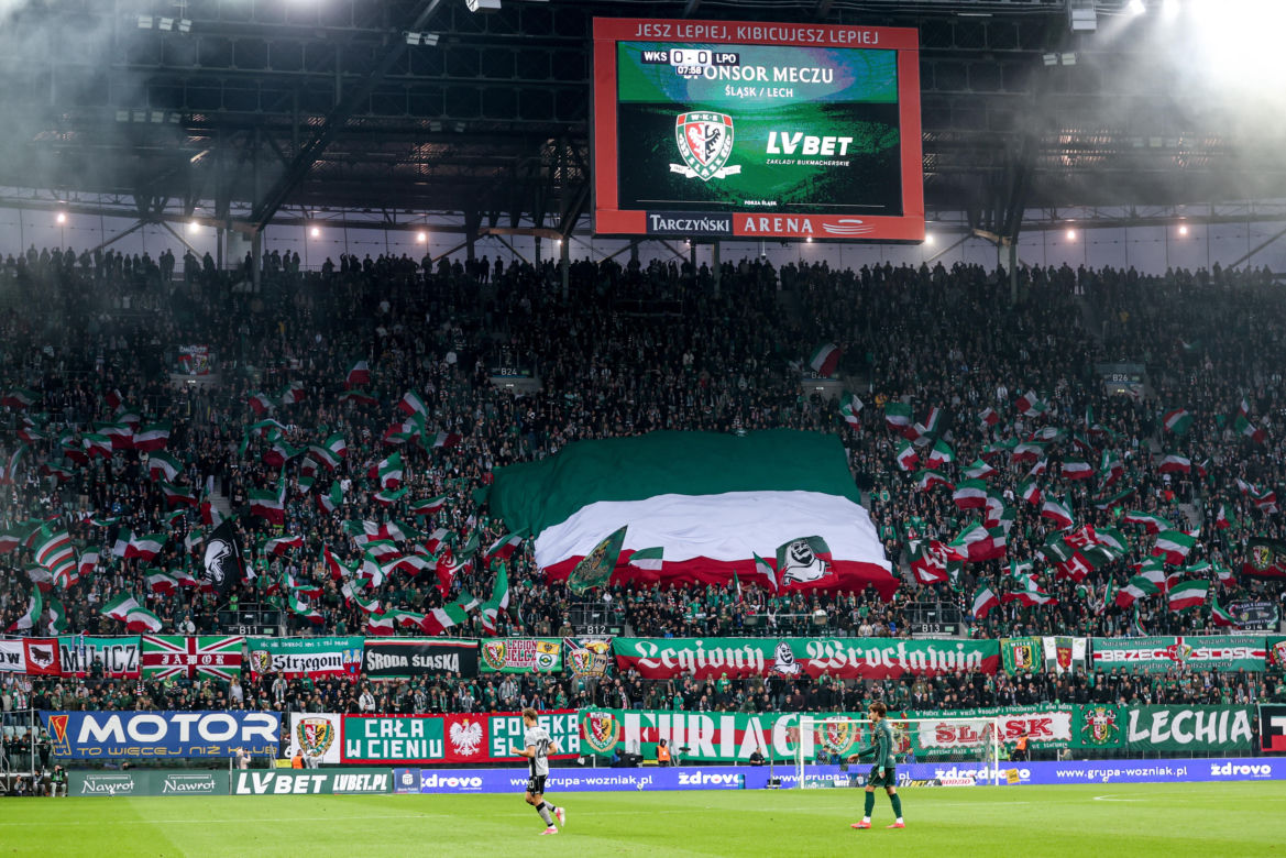 Śląsk Wrocław - Lech Poznań: Zdjęcia kibiców i zawodników z meczu 10. kolejki sezonu 2026/27 PKO BP Ekstraklasy