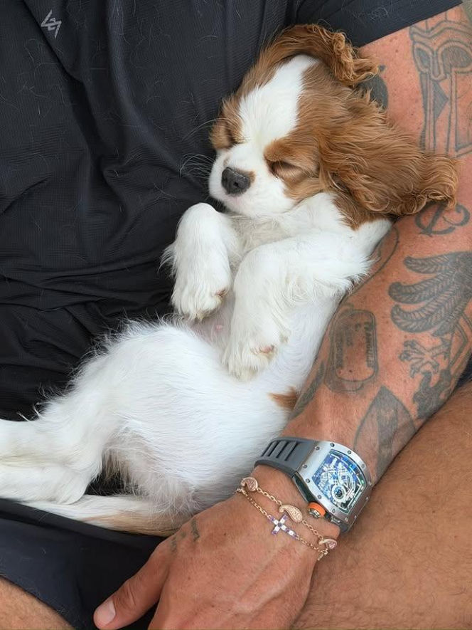 Aryna Sabalenka z partnerem i pieskiem Ash