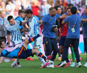 Awantura po finale MŚ Hiszpania - Argentyna