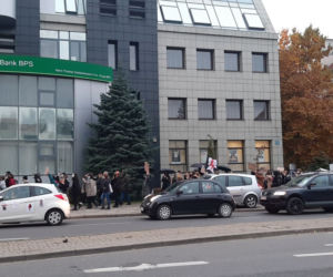 Protest kobiet - blokada ulic w Olsztynie