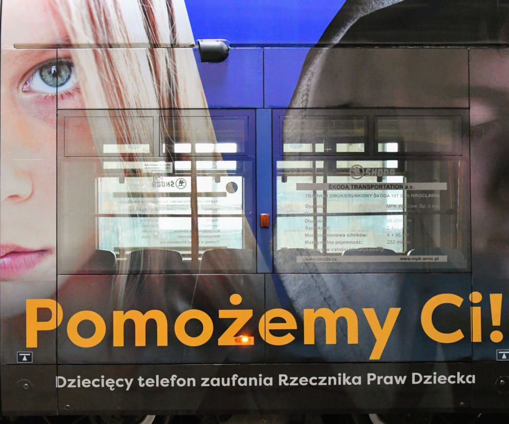Wrocławski tramwaj będzie promował telefon zaufania dla dzieci