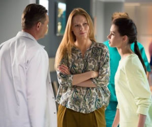 Na dobre i na złe odcinek 646, Blanka (Pola Gonciarz), Wiktoria (Katarzyna Dąbrowska), Tomasz (Ireneusz Czop)
