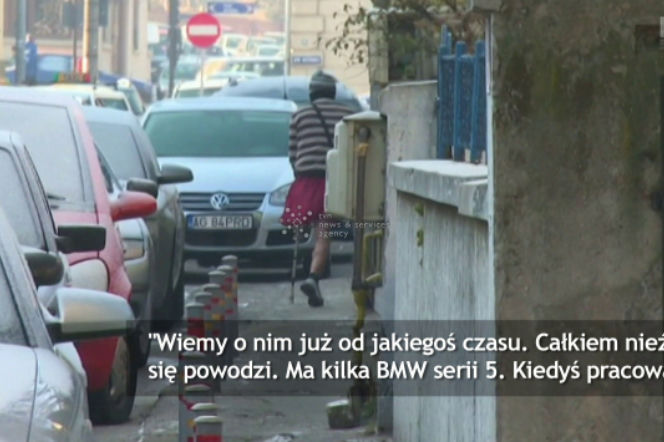 Żebrak z Rumunii ma 25 lat i trzy limuzyny BMW