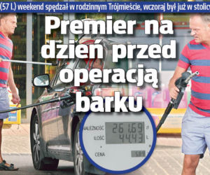 Premier na dzień przed operacją barku