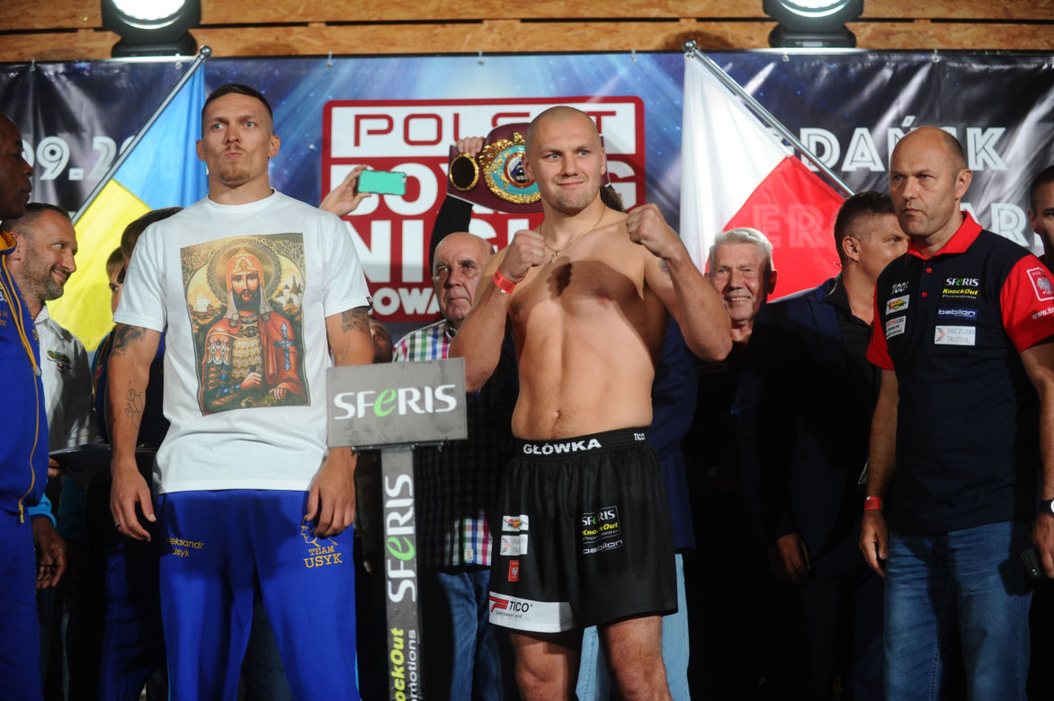 Krzysztof Głowacki, Ołeksandr Usyk, ważenie