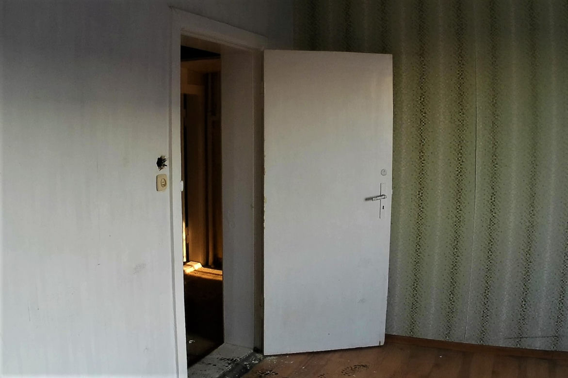 Wysiedlone domy na Krzekowie. W ich miejscu powstanie nowa ulica