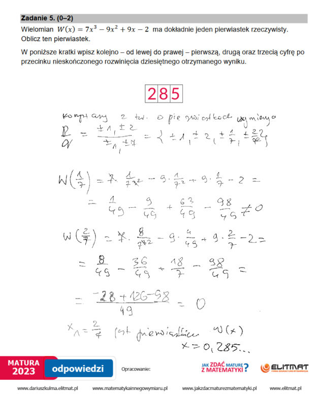Matura 2023: matematyka rozszerzona. Arkusze CKE i odpowiedzi [Formuła 2015]