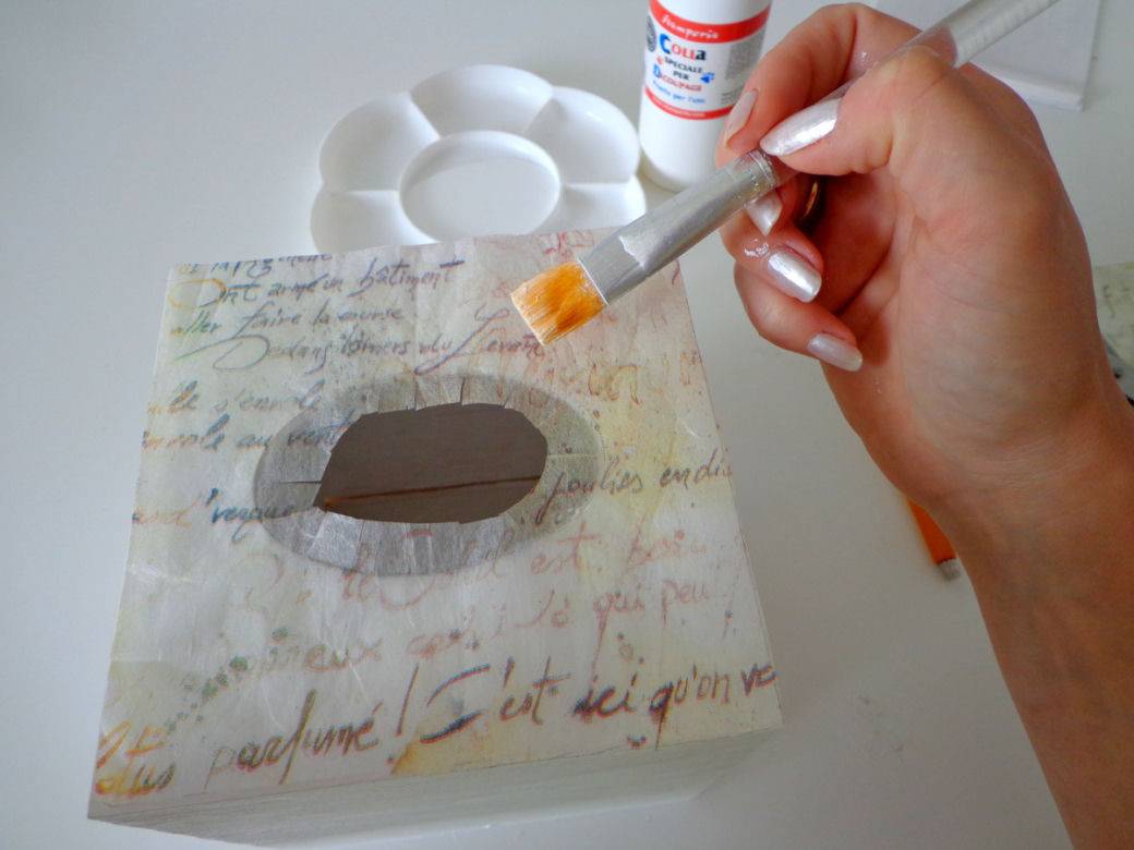 Chustecznik decoupage