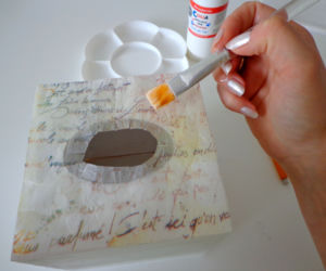 Chustecznik decoupage
