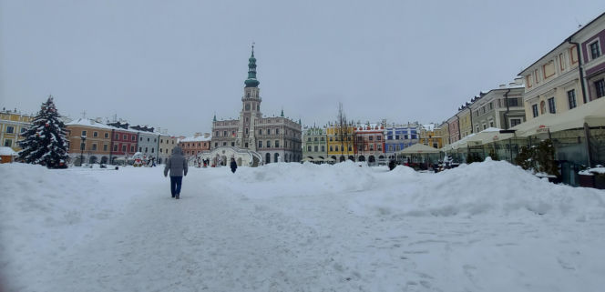 zima w Zamościu