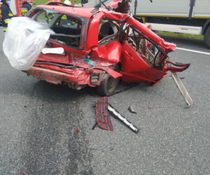 Wypadek na autostradzie A4