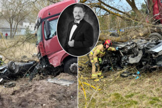 Wstrząsające szczegóły karambolu na DK 10! Zginął wybitny tenor [ZDJĘCIA] 