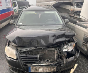 Karambol na autostradzie A4. Zderzyło się 7 samochodów