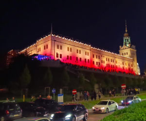 Nowa iluminacja Zamku Książąt Pomorskich w Szczecinie