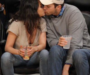 Mila Kunis i Ashton Kutcher przyłapani na gorącym uczynku! ;)
