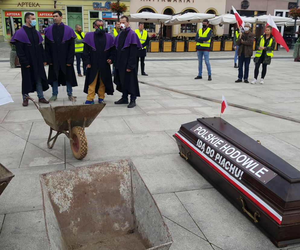 Protest rolników w Bydgoszczy 