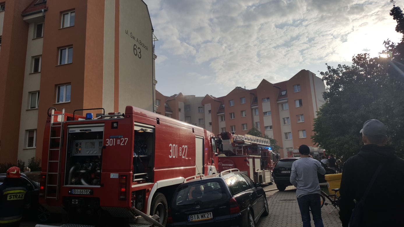 Tragiczny pożar na ul. Boboli w Białymstoku. Nie żyje mężczyzna