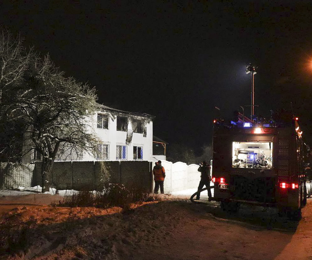 Pożar w domu opieki na Ukrainie