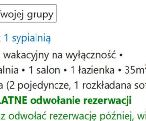 Domki letniskowe
