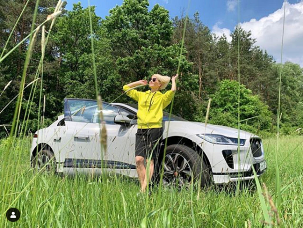 Małgorzata Kożuchowska jeździ elektrycznym Jaguarem I-Pace