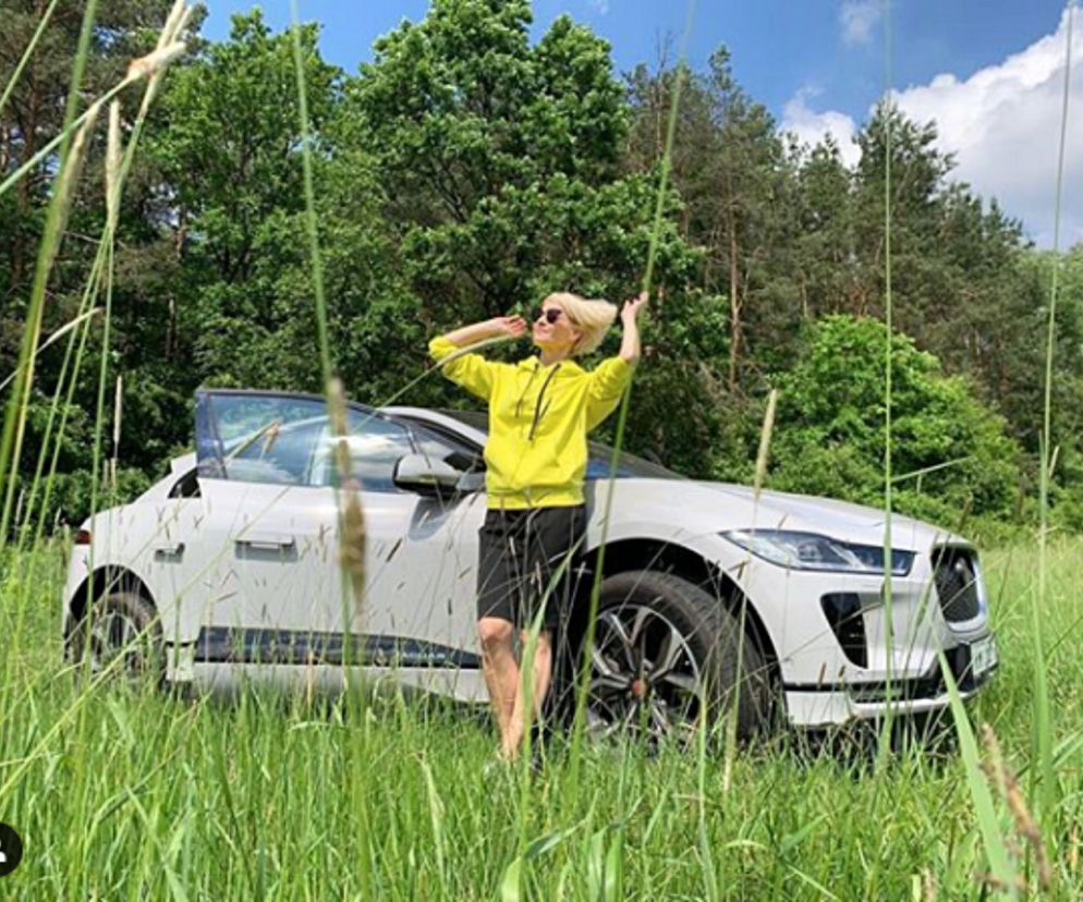 Małgorzata Kożuchowska jeździ elektrycznym Jaguarem I-Pace