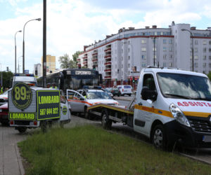 Wypadek autobusu linii 111 na Gocławiu