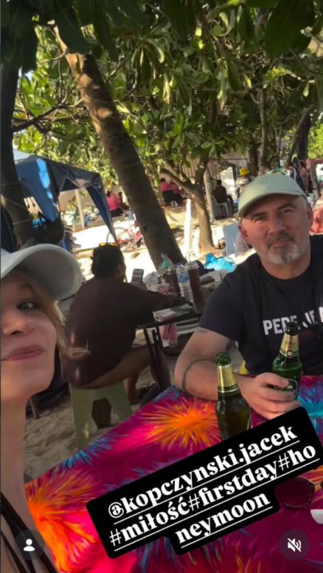 Rajski miesiąc miodowy, a ona bez uśmiechu. Co dzieje się z żoną Jacka Kopczyńskiego?