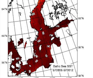 Temperatura Bałtyku w 2. tygodniu sierpnia 1997 roku