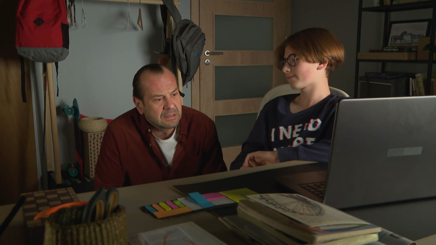 Barwy szczęścia, odc. 2703: Aleks (Hubert Wiatrowski), Borys (Jakub Wieczorek)