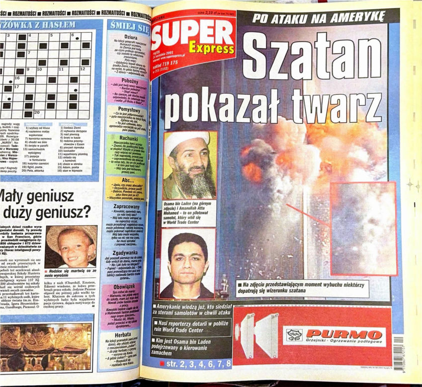Atak na WTC. Tak opisywaliśmy go 25 lat temu