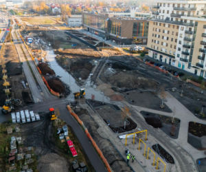Park nad Południową Obwodnicą Warszawy w marcu 2026 r.