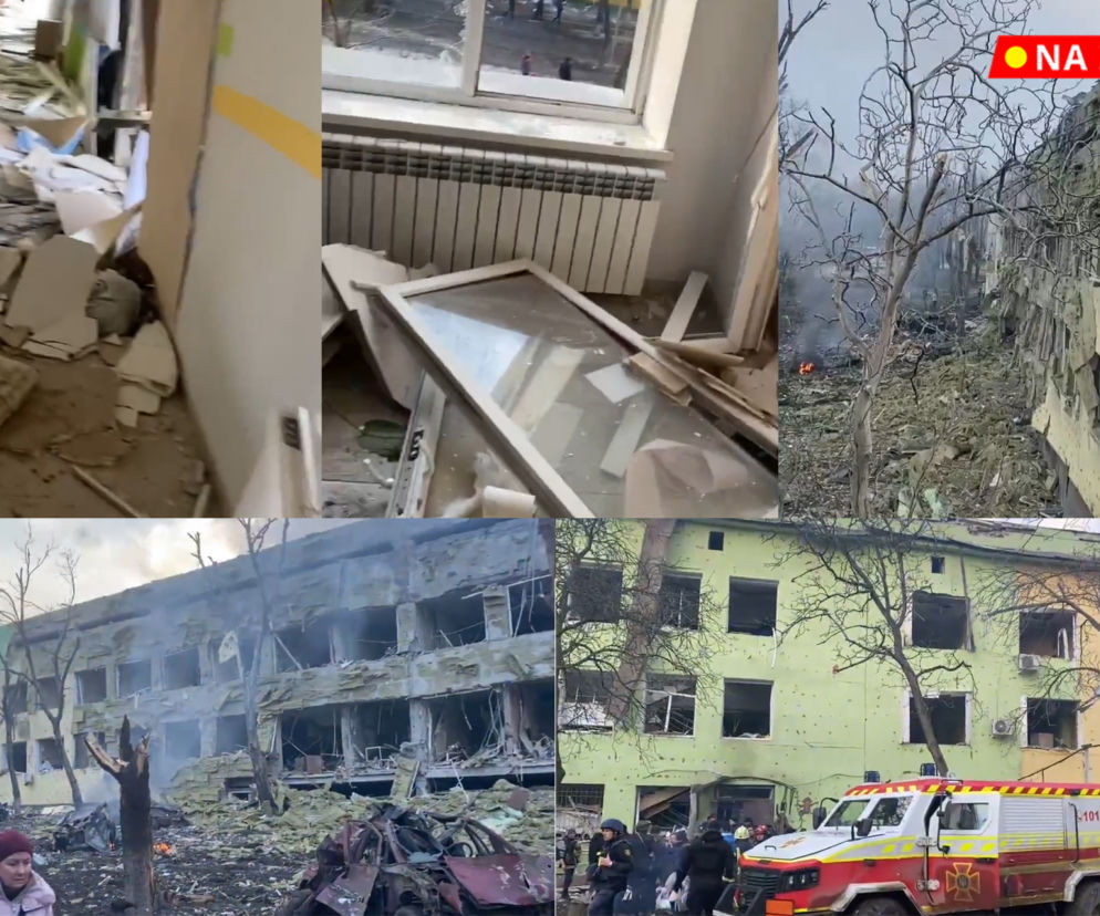Tak wygląda wojna Putina. Barbarzyński atak wojsk rosyjskich na szpital w Mariupolu