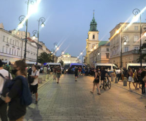 Protest na Krakowskim Przedmieściu