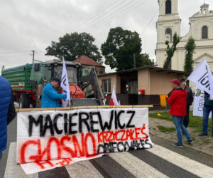 Protest rolników w Łódzkiem 24.08