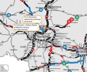 Autostrada A1 na Śląsku - słynne fale Dunaju